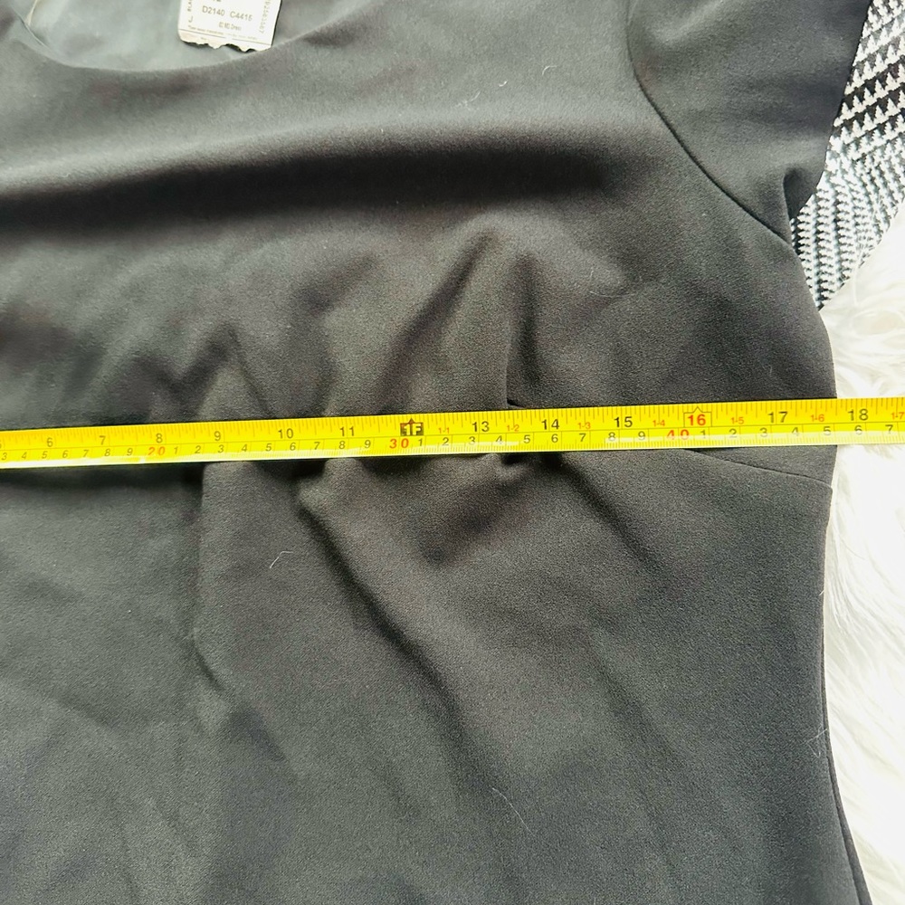 Connected Apparel Black Midi Dress Size 12 - Picture 8 of 10